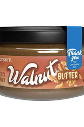 Nutriversum 100% Walnut Butter jar - creamy texture, vegan, gluten-free, and additive-free - 200g.